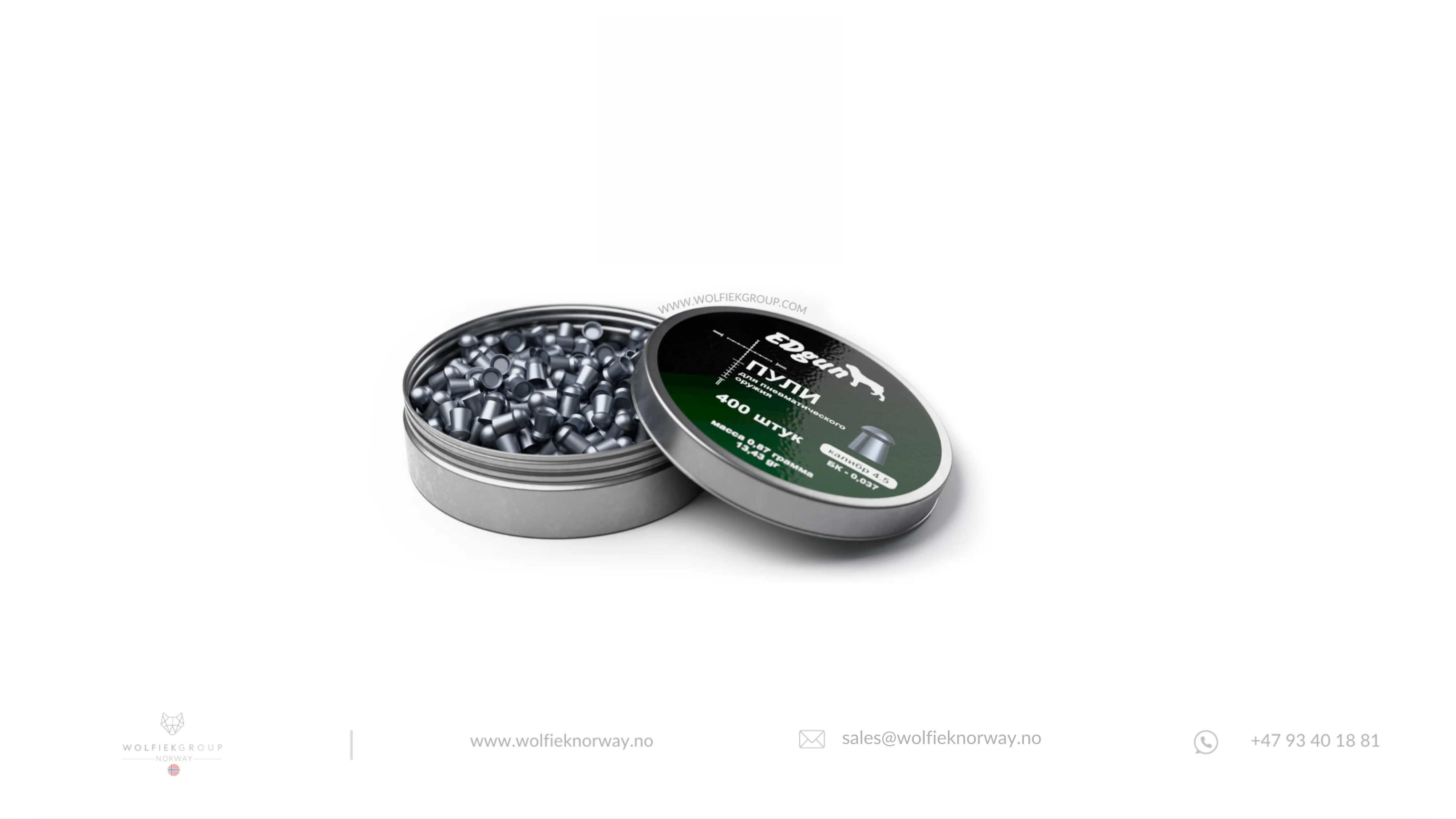 EDgun Premium Pellets · Cal .177 (4.52mm) · Weight 0,87g (13,43gr)