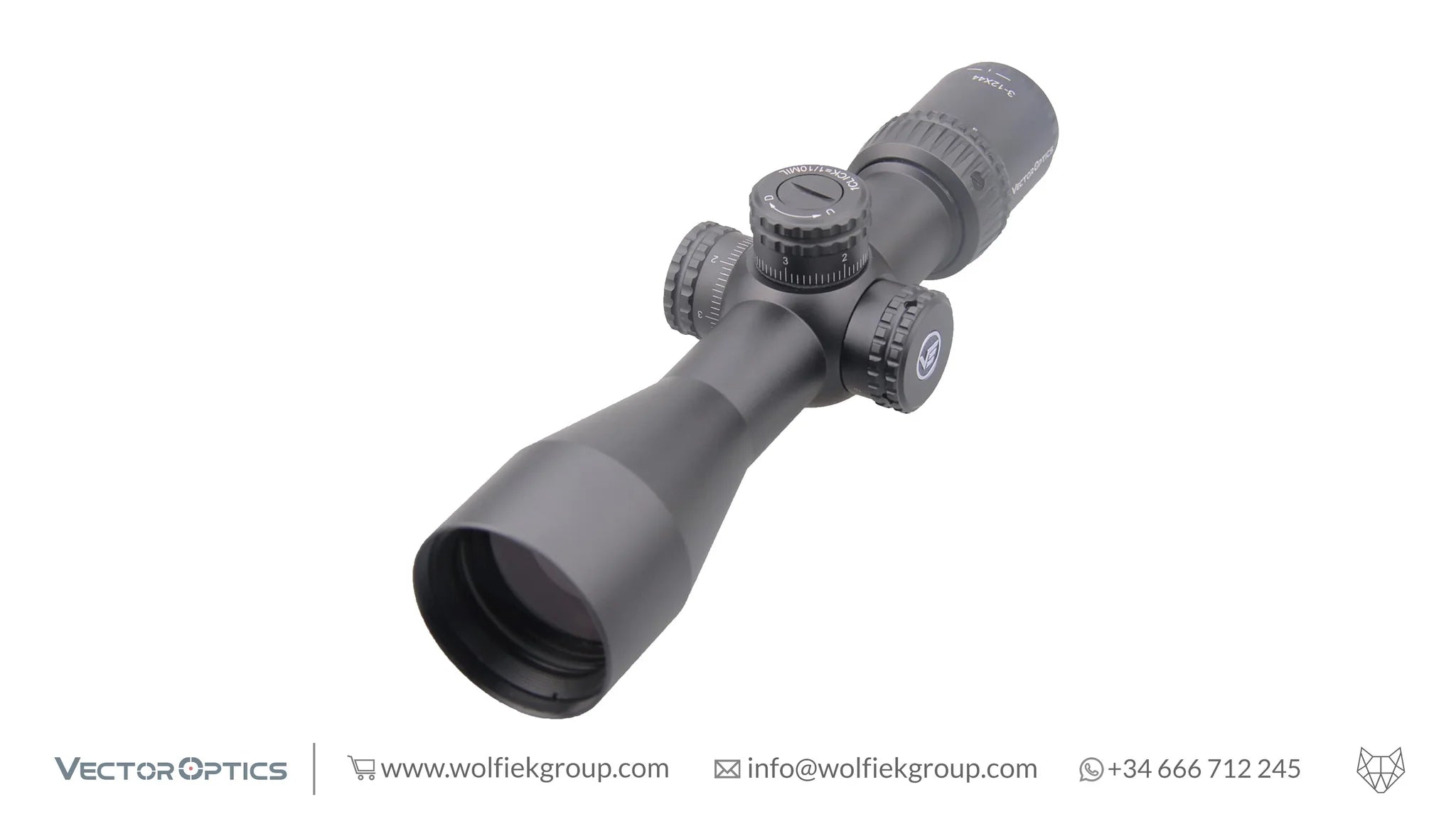 Vector Optics Veyron Riflescope - 3-12x44 FFP